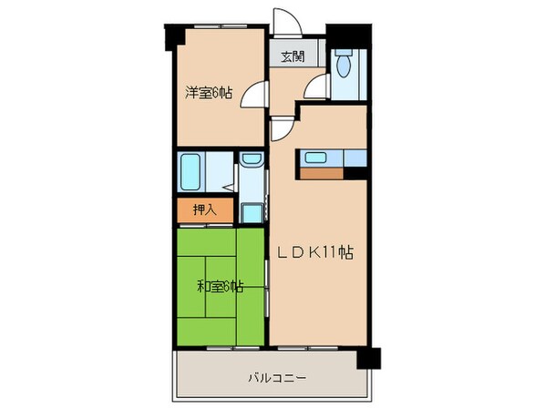 ア－クヒルの物件間取画像